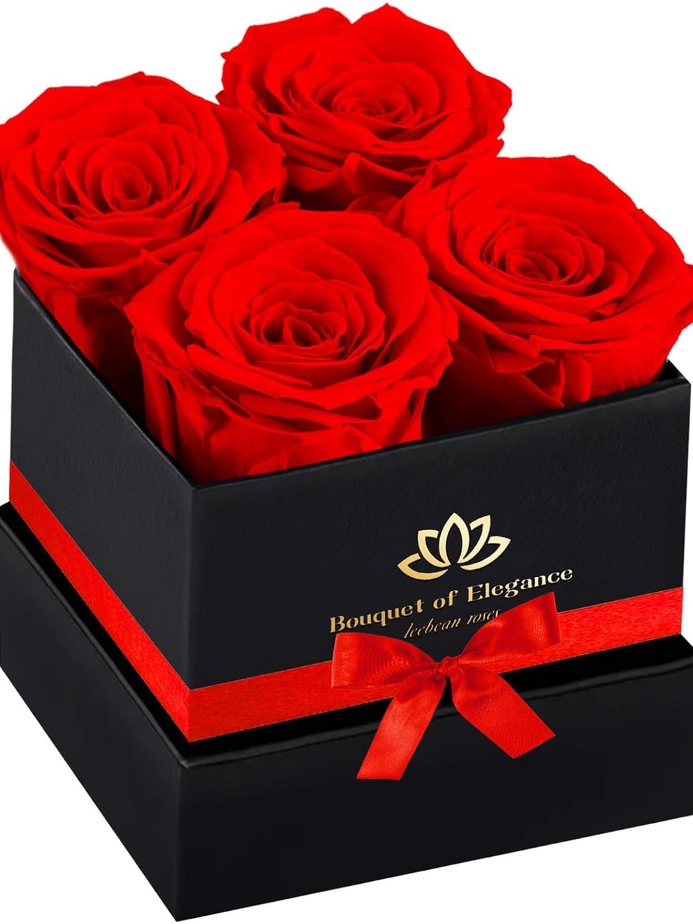 Bouquet of Elegance Red Rose Box Gift Set Roses Last 5 Years
